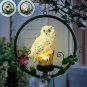 Solar Resin Owl Chandelier Outdoor Garden Iron Decoration Chandelier LED Landscape Light