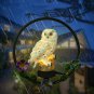 Solar Resin Owl Chandelier Outdoor Garden Iron Decoration Chandelier LED Landscape Light