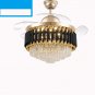 LED Frequency Conversion Fan Light Crystal Chandelier