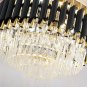 LED Frequency Conversion Fan Light Crystal Chandelier