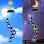 Changing Solar Powered Lanterns Wind Chime Wind Mobile LED Light