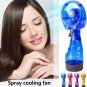Convenient Hand-operated Humidification Mini Spray Fan Water Fan Spray Portable Mist Fan