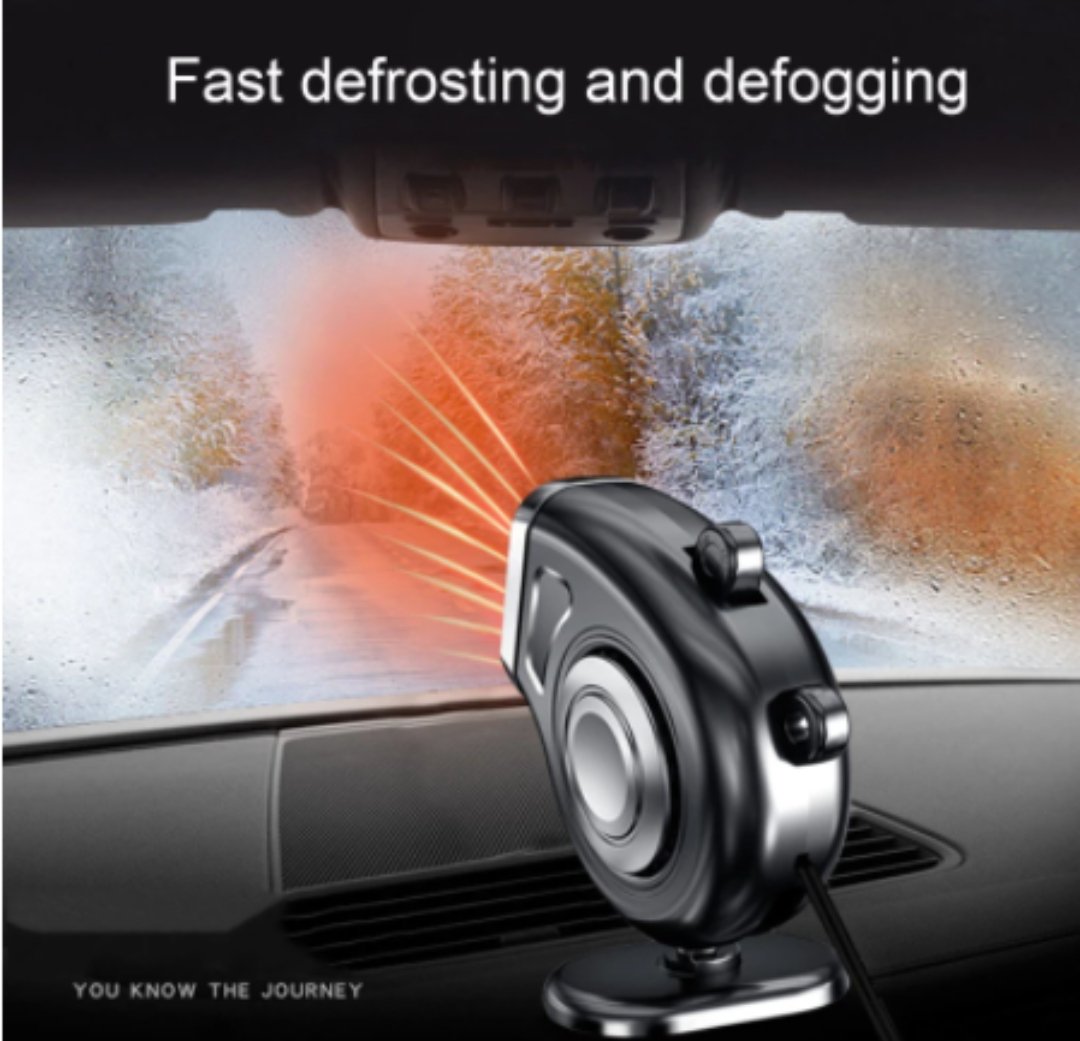 Warm Cold Dual Use Car Low Noise Defog Windscreen Fan Heater Demister Car Heater Fan
