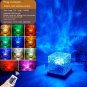 Night Light USB Rotating Projection Crystal Table Lamp RGB Dimmable Home Decoration 16 Colors