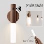 Auto LED USB Magnetic Wood Wireless Night Light Corridors Porch Lights PIR Motion Sensor Wall Light