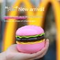 Creative New Cartoon Hamburger Desktop Fan USB Charging Belt Cosmetic Mirror Portable