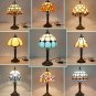 Bedside Lamp Retro Bar Yellow Glass Lamp Resin Base Table Lamps Makeup Table Side Table Led Lights