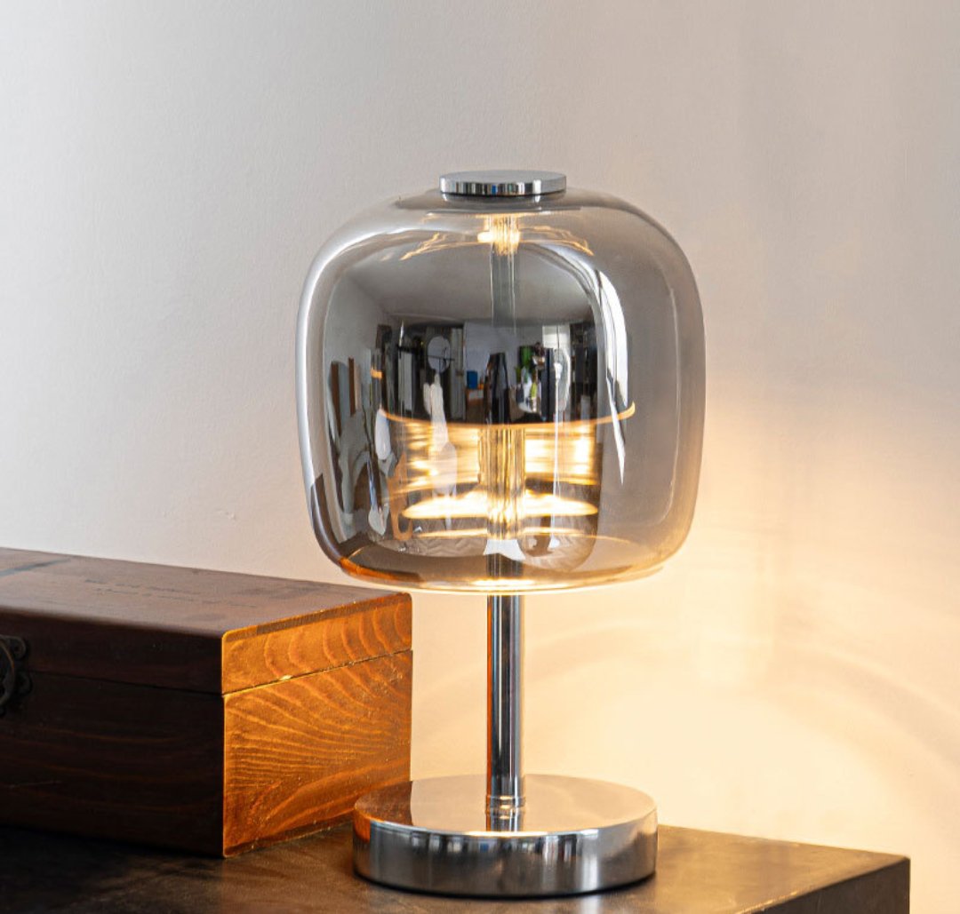 Decorative Table Lamp Glass Lamps Nordic Simple Bedside Personality Bar Ambience Light