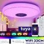 Tuya Wifi Smart Ceiling Light Led Colorful App Remote Control Bluetooth Lamps Alexa Google Home