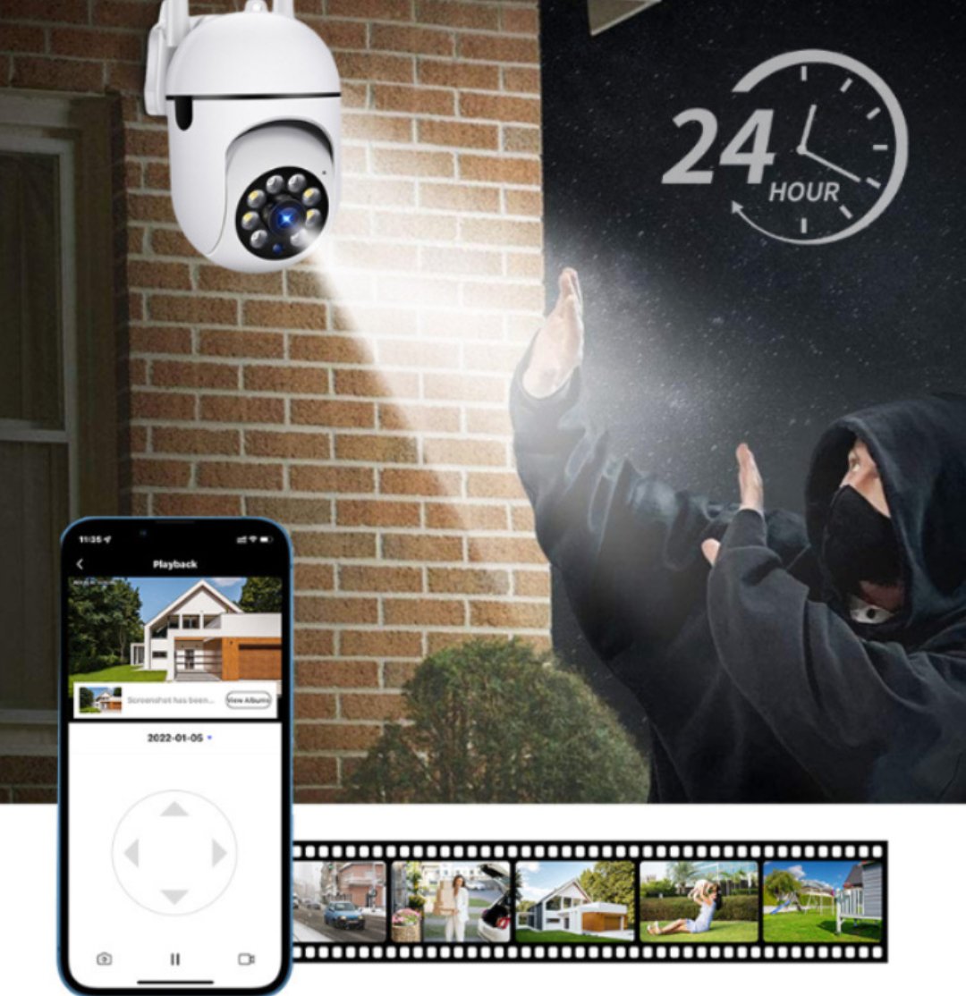Night Vision Remote HD Indoor And Outdoor Wall-mounted Bulb Camera