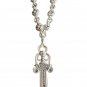Chrome Necklace Hearts/Dagger Chrome Stainless Steel Streetwear Retro