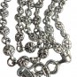 Chrome Necklace Hearts/Dagger Chrome Stainless Steel Streetwear Retro
