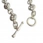 Chrome Necklace Hearts/Dagger Chrome Stainless Steel Streetwear Retro