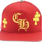 Chrome Hearts Red Gold Hat San Francisco 49ers Cap