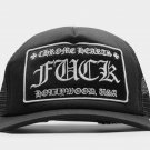 Chrome Hearts Silver Black F Hat Oakland Raiders Cap