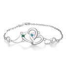 Elegant Custom Heart Bracelet: A Simple, Personalized Jewelry Gift