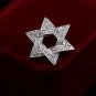Custom Six-Pointed Star Brooch Pins: European & American Men's Jewelry