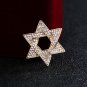 Custom Six-Pointed Star Brooch Pins: European & American Men's Jewelry