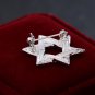Custom Six-Pointed Star Brooch Pins: European & American Men's Jewelry