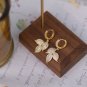 Exquisite Gold Leaf Earrings with a Touch of Elegance