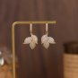 Exquisite Gold Leaf Earrings with a Touch of Elegance