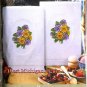 Tobin Terry Accent Towel Pair For Kitchen & Bath - 16 x 25 - Pansies 212720
