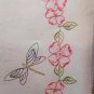 JDNA Jack Dempsey Stamped Pillowcases White Perle Edge - Dragonfly & Floral 1600-333