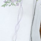JDNA Jack Dempsey Stamped Pillowcases White Perle Edge - Floral Bouquet 1600-370