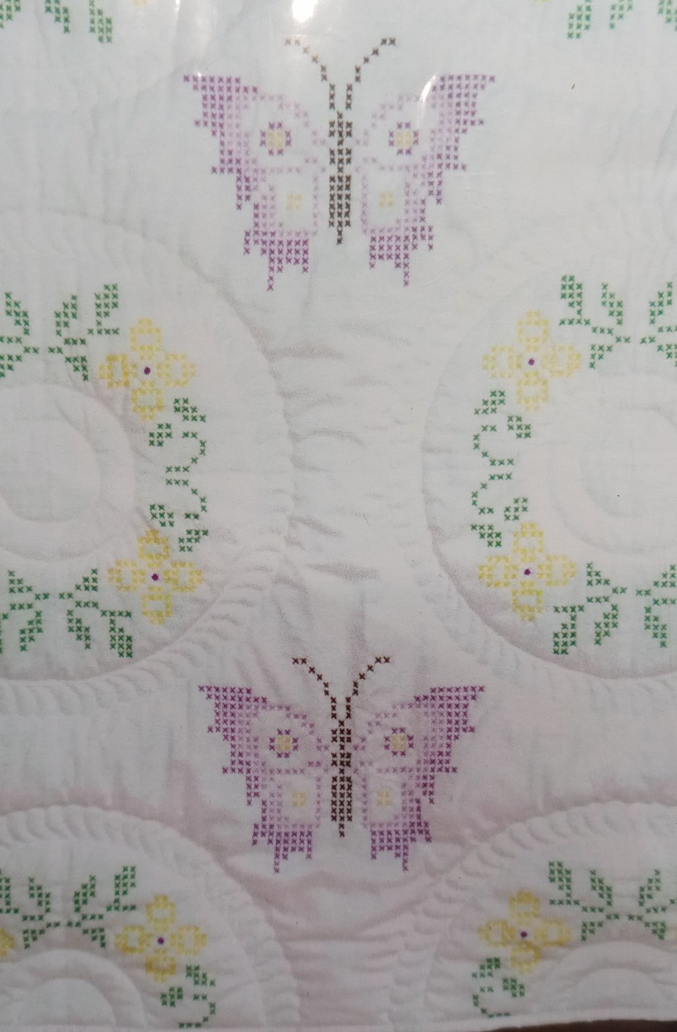 JDNA Jack Dempsey White Quilt Blocks to Cross Stitch - Interlocking XX ...