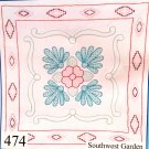 JDNA Jack Dempsey White Quilt Blocks to Cross Stitch and Embroider - Southwest Garden 732-474