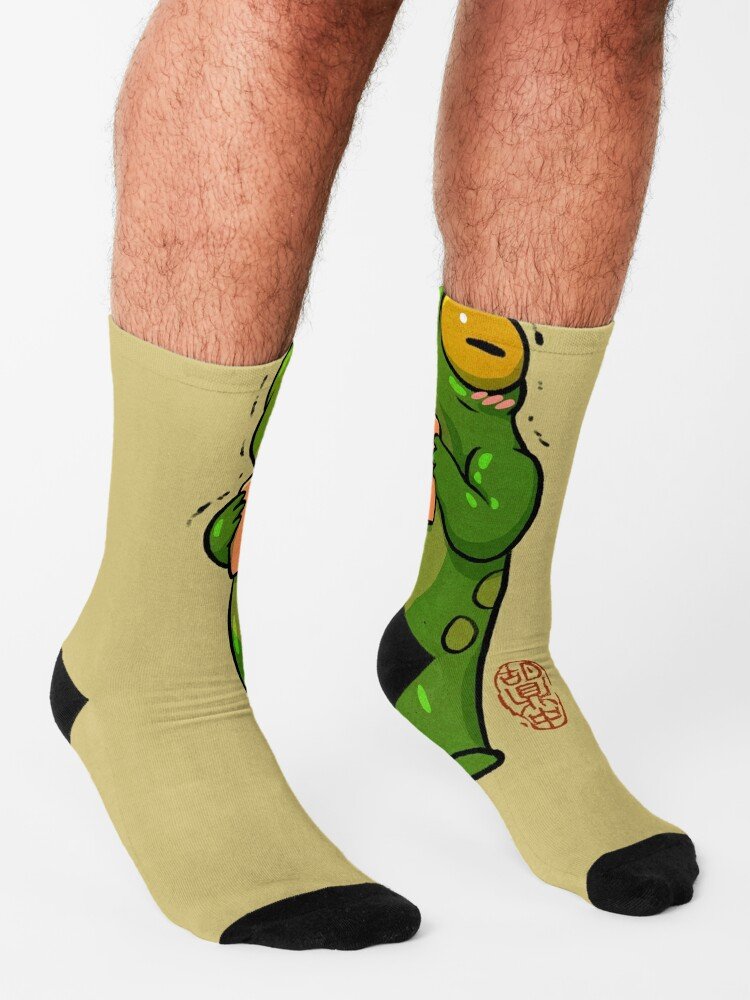 Cute Note Frog For Valentine's Day Socks