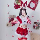 Bar Dance floor Party Bunny Maid Cute Princess Dress Costume 818 red