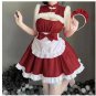 Bar dance floor Party Bunny Maid Cute Princess dress costume RED