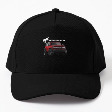 Bronco Wildtrak Bronco Race Red Baseball Cap Casquette Snap Back Hat Golf Hatcaps