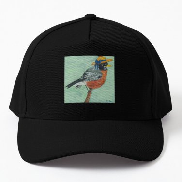 Birds With Hats Garden Party Robin Baseball Cap Casquette Hat Wild Ball Hat
