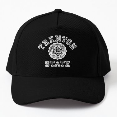 1960's Trenton State College Graphic Baseball Cap Casquette Wild Ball Hats Sun