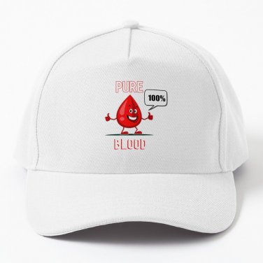 100% Pure Crimson Blood Drop Baseball Cap Casquette Caps Cap