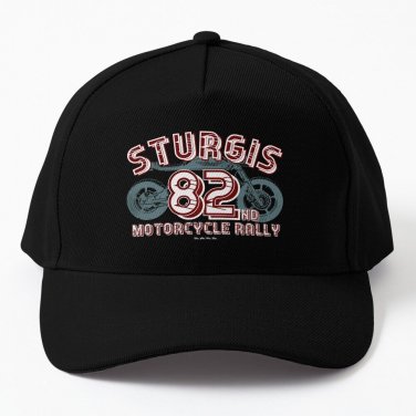 82 Sturgis Motorcycle Rally 2022 Red Baseball Cap Casquette Hat Sunhat