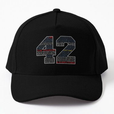 42 The Answer Life The Universe And Everything Cap Casquette Bobble Hat Rugby Hip Hop Cap Casquette