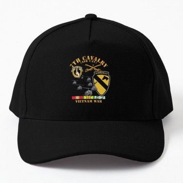 7th Cavalry Air Cav 1st Cav Division w Svc Baseball Cap Casquette Horse Hat Bag Hat Man