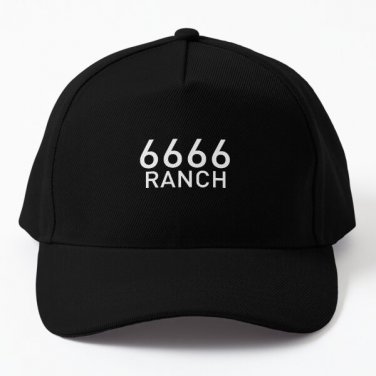 6666 Ranch Four Sixes Ranch Baseball Cap Hat Casquette Black Hip Hop Snapback Czapka