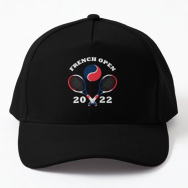 2022 Tennis French Open Fun Baseball Cap Hat Black Women Casquette Mens