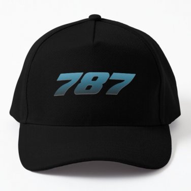 787 Baseball Cap Hat Snapback Hip Hop Black Czapka Casquette