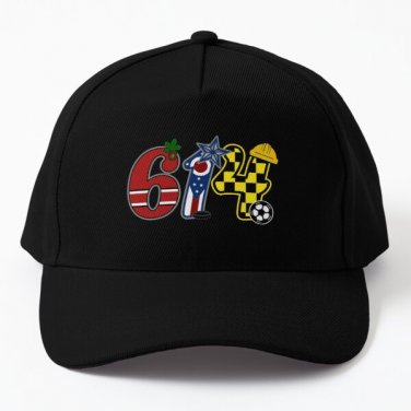 614 Columbus City Baseball Cap Casquette Hat Women Snapback Mens