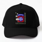 82Nd Airborne Veteran Baseball Cap Hat Snapback Casquette Printed Black