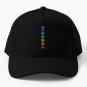 7 Chakras Cosmic Energy Centers Baseball Cap Hat Snapback Hip Hop Black Czapka