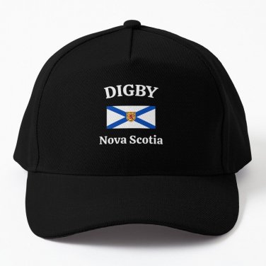 Digby Nova Scotia Canada With Flag Baseball Cap Casquette Hats Rugby Hat