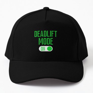 Deadlift Mode Green Text Baseball Cap Casquette Cap Gentleman Hat Vintage Hood Tennis