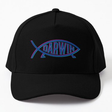 Darwin Fish Logo Baseball Cap Casquette Rugby Hood Christmas Hat