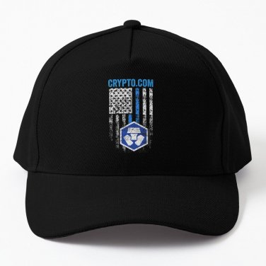Crypto Com Coin With American Flag Baseball Cap Casquette Boonie Hats Sports Caps Hat